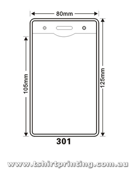 125mmx80mm-301 Clear PVC Card Holder